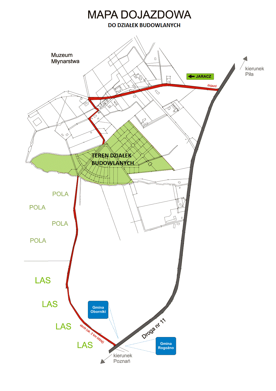 działki przy s11, działki oborniki, budowa s11, działki budowlane przy lesie